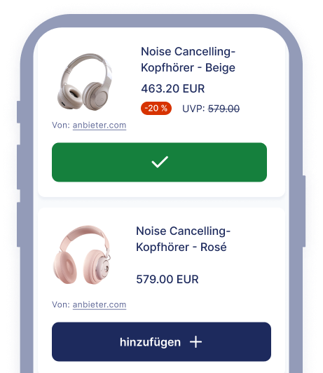 Smartphone Wünsche hinzufuegen