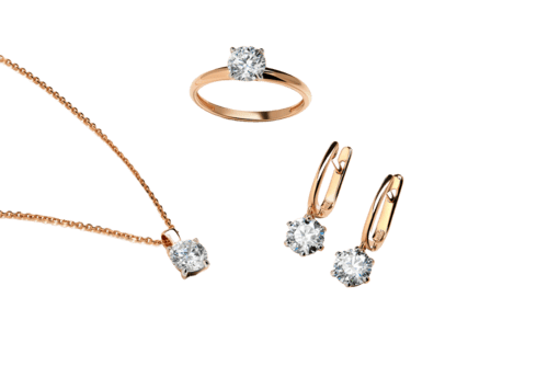 Schmuckset mit Steinbesatz